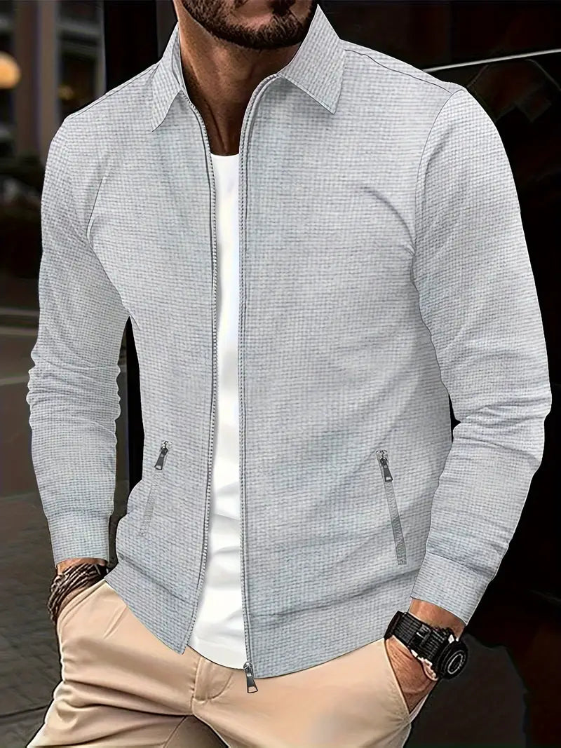Out-Shine | Stylish men transition jacket with zipper - versatile and modern