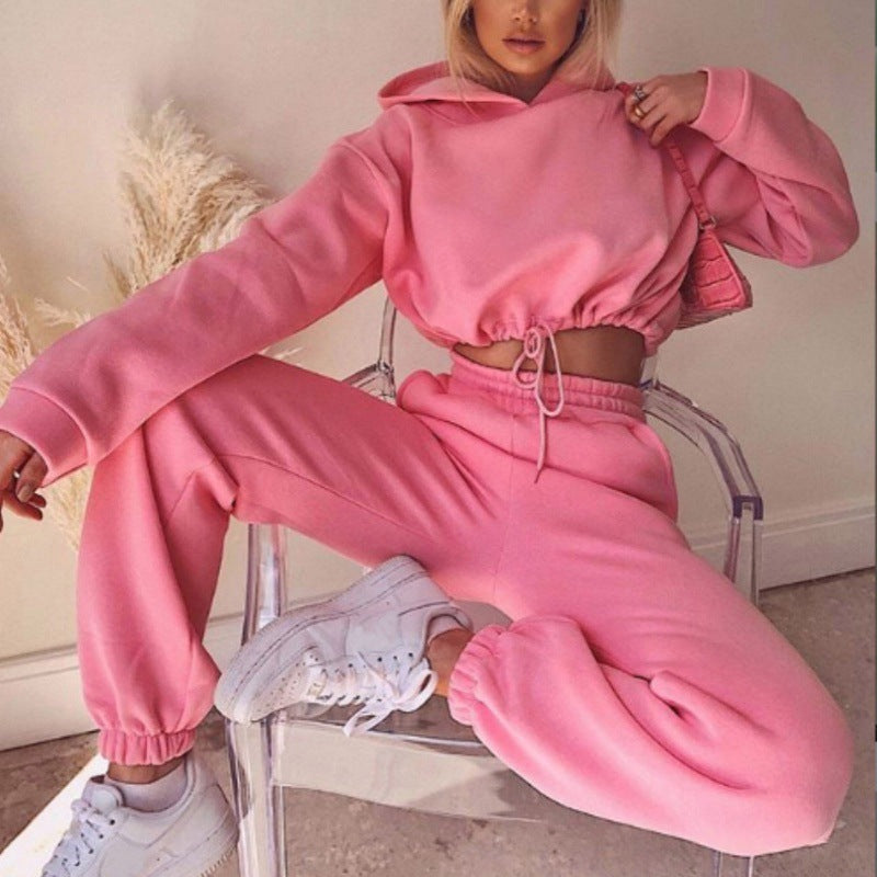 Out-Shine | Fashionable Set with Cropped Hoodie and Sweatpants