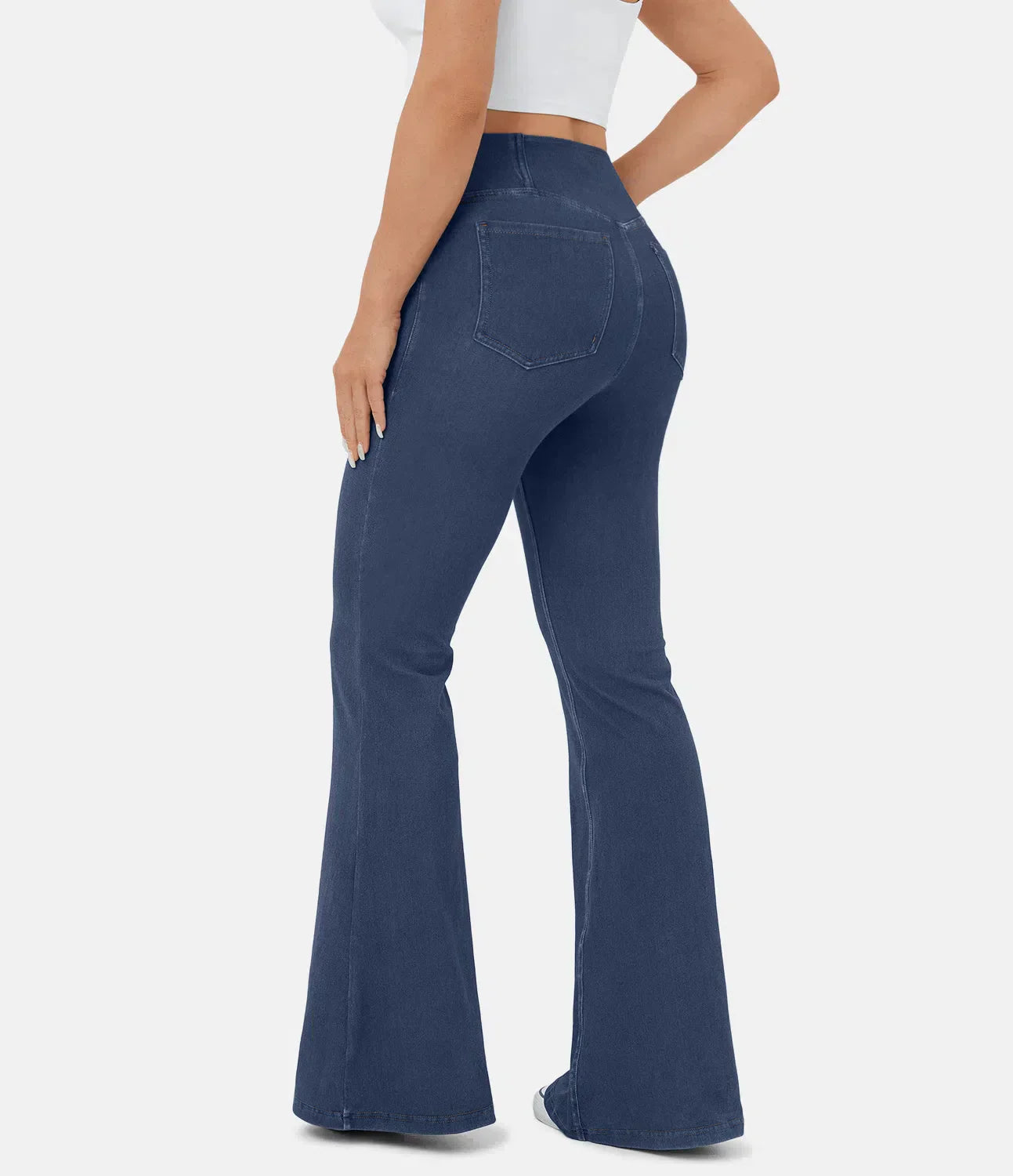 Out-Shine | Crossover jeans with high waist