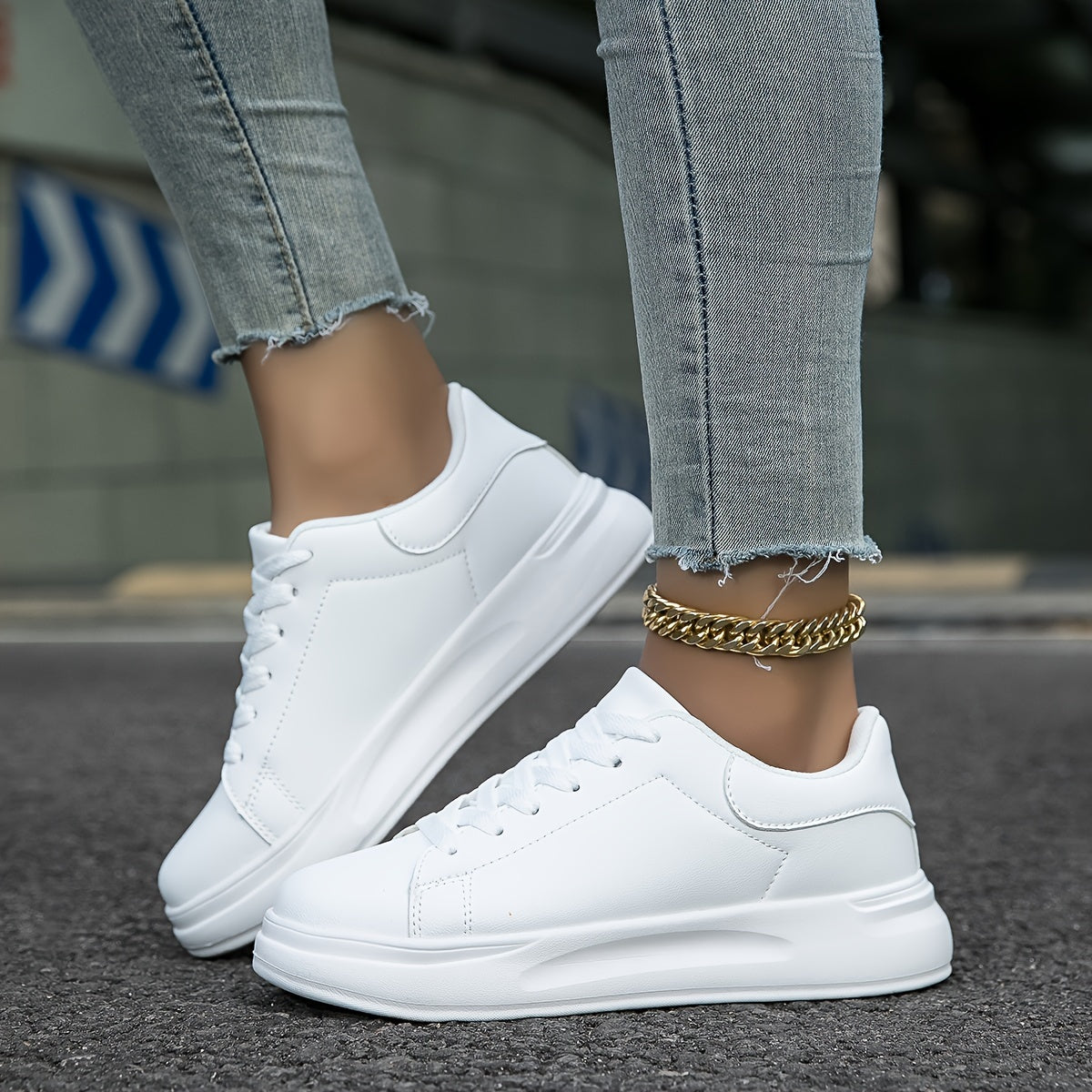 Out-Shine | Clean white leather for women, white