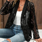 Out-Shine | Black blazer with lace