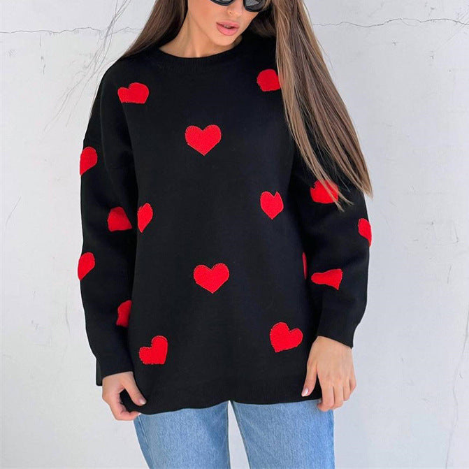 Brilla con luz propia | Sudadera de corazón tejida