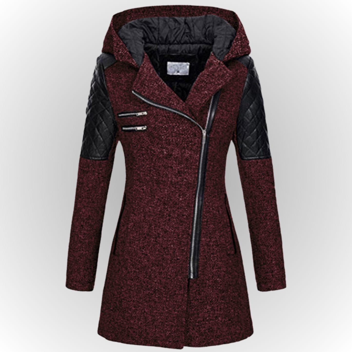 Out-Shine | Trendy Slanted Zip Jacket