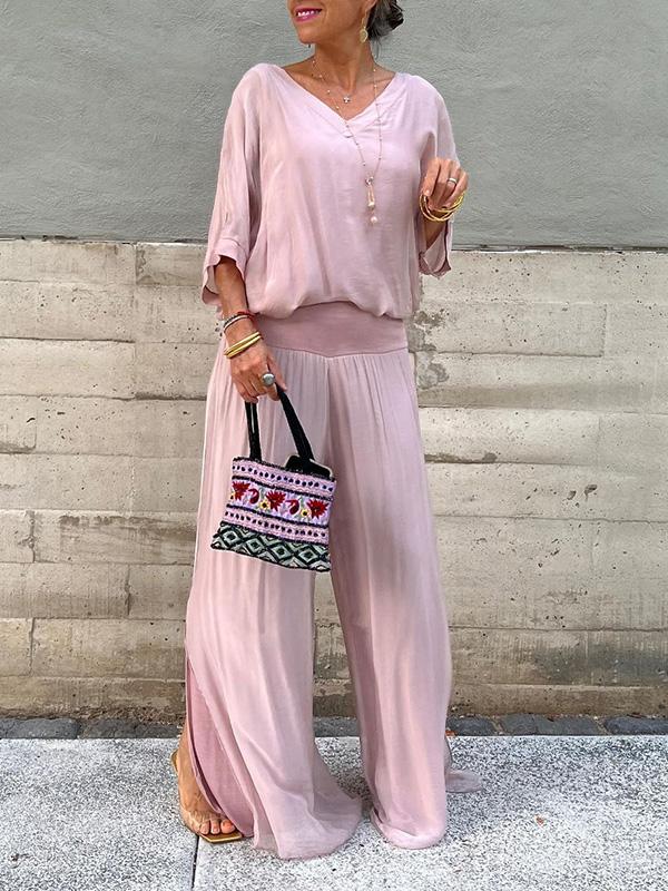 Out-Shine | Casual Chiffon Two-Piece Set for Women