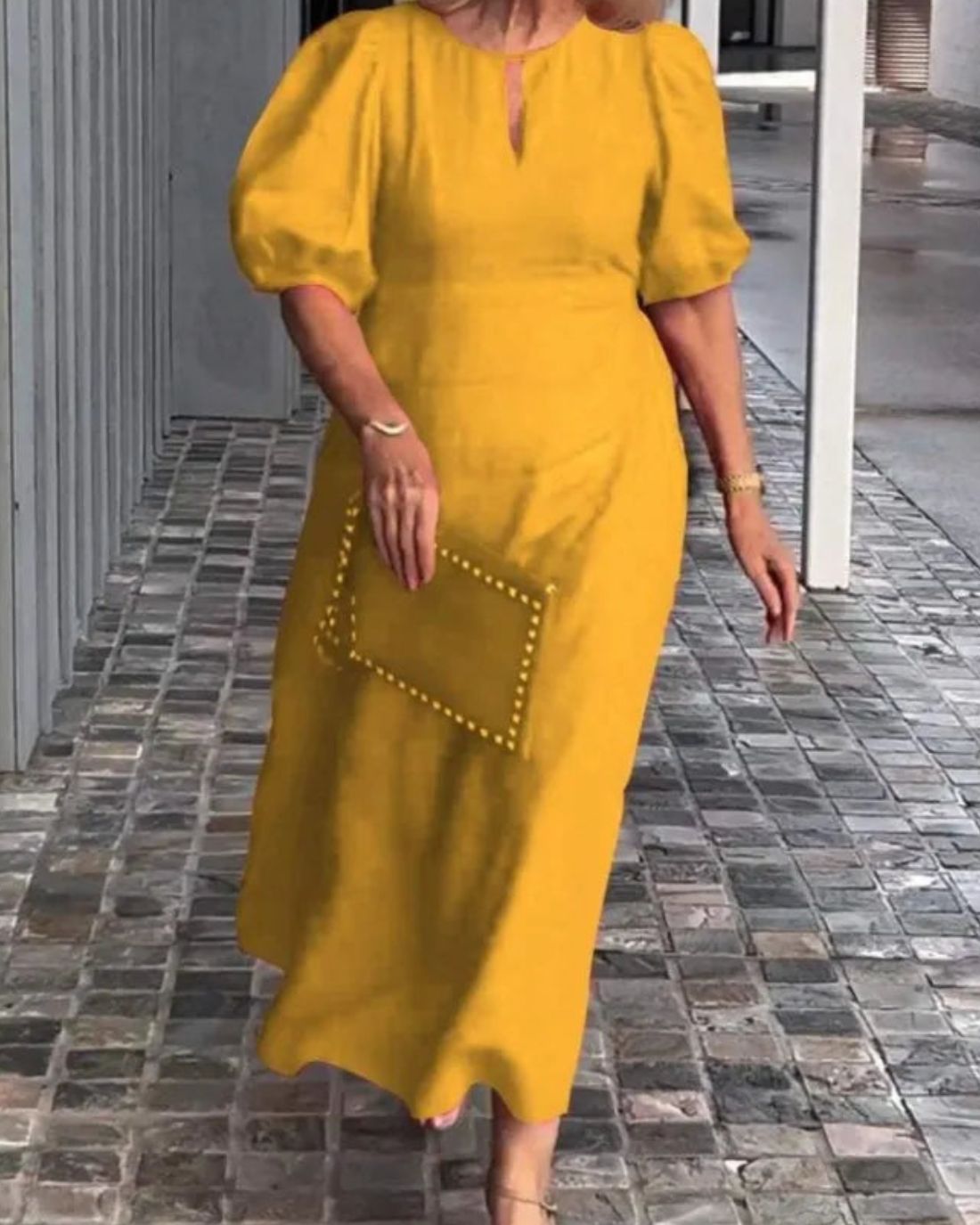 Deslumbra | Vestido de algodón y lino de Elegant Essence 