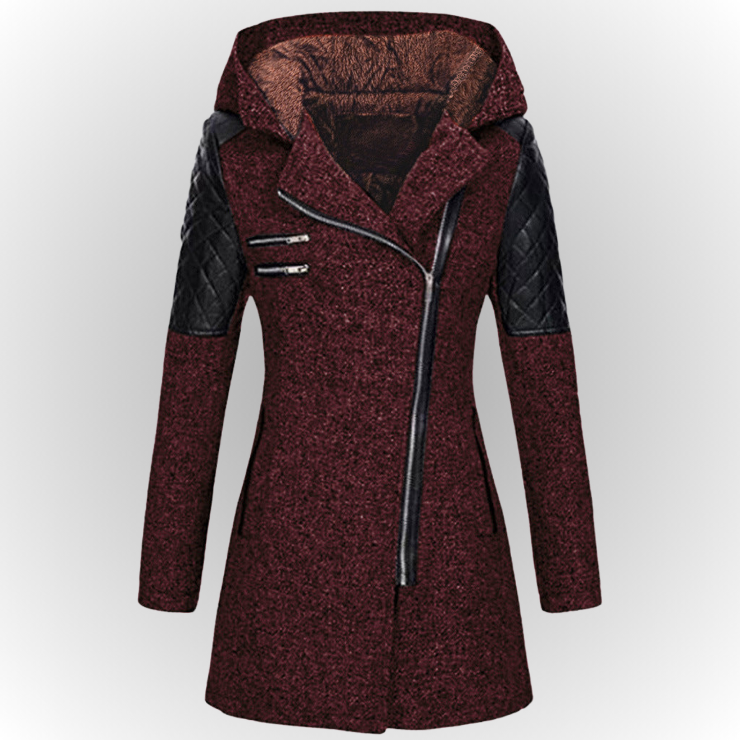 Out-Shine | Trendy Slanted Zip Jacket