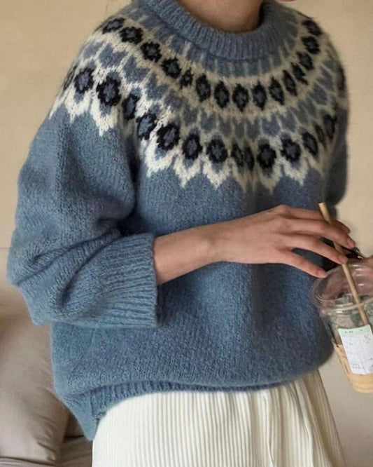 Out-Shine | Round Neck Long Sleeve Sweater