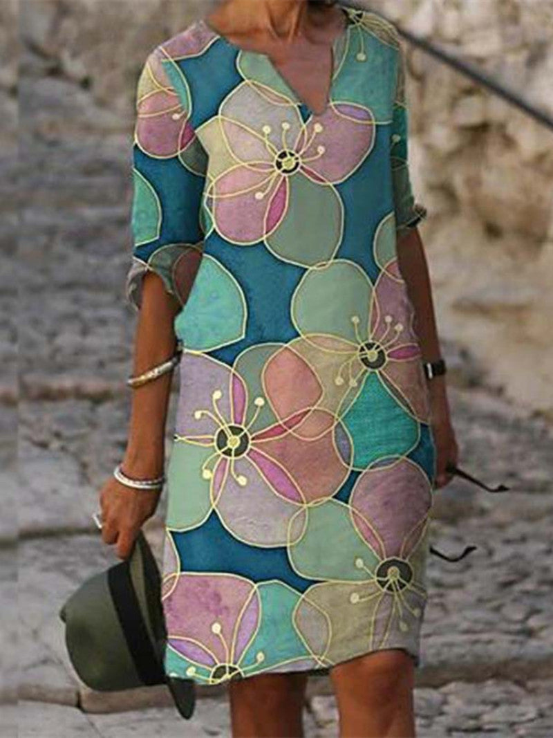 Out-Shine | Charming dress with floral pattern