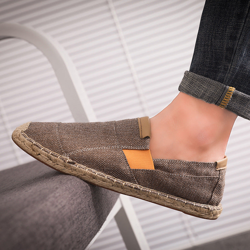 Out-Shine | Boss Stylish Handmade Canvas Straw Shoes Summer Chic