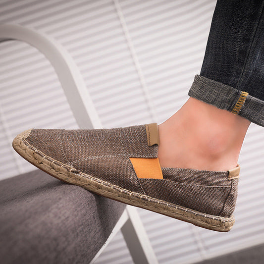 Out-Shine | Boss Stylish Handmade Canvas Straw Shoes Summer Chic