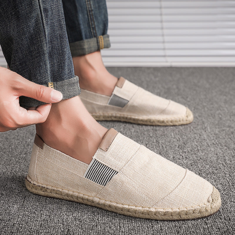 Out-Shine | Boss Stylish Handmade Canvas Straw Shoes Summer Chic