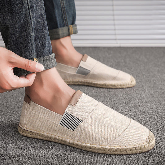 Out-Shine | Boss Stylish Handmade Canvas Straw Shoes Summer Chic
