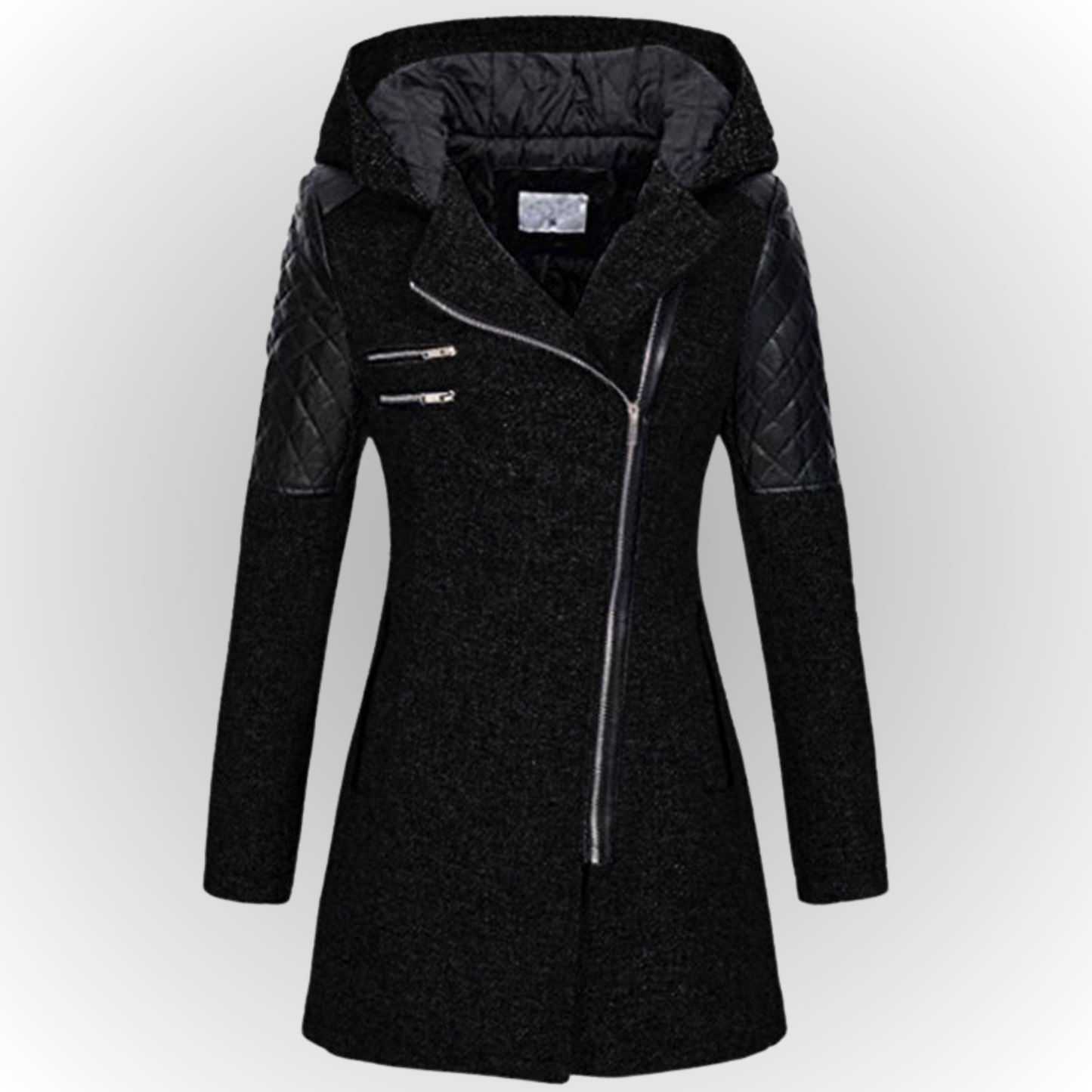 Out-Shine | Trendy Slanted Zip Jacket