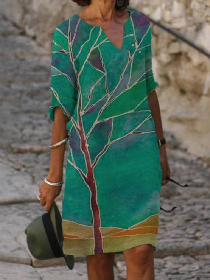 Out-Shine | Charming dress with floral pattern