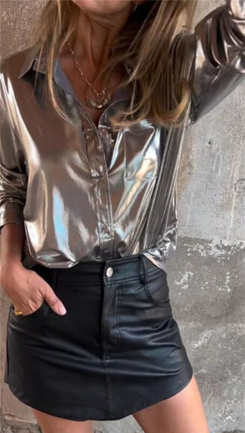 Out-Shine | Lustrous Lapel Shirt