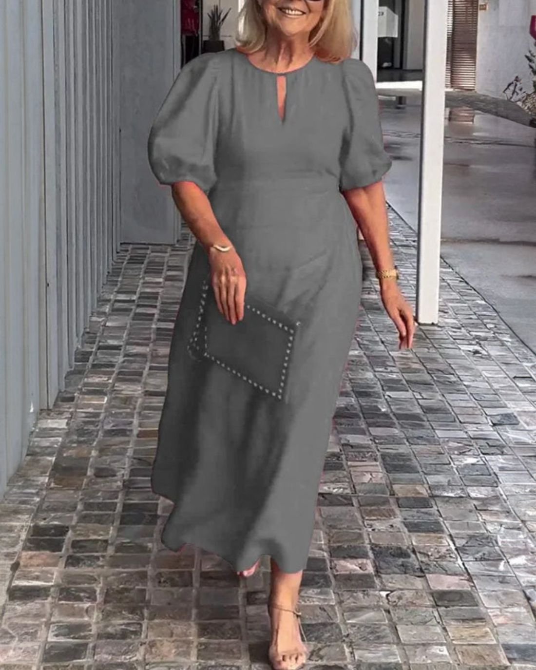 Deslumbra | Vestido de algodón y lino de Elegant Essence 