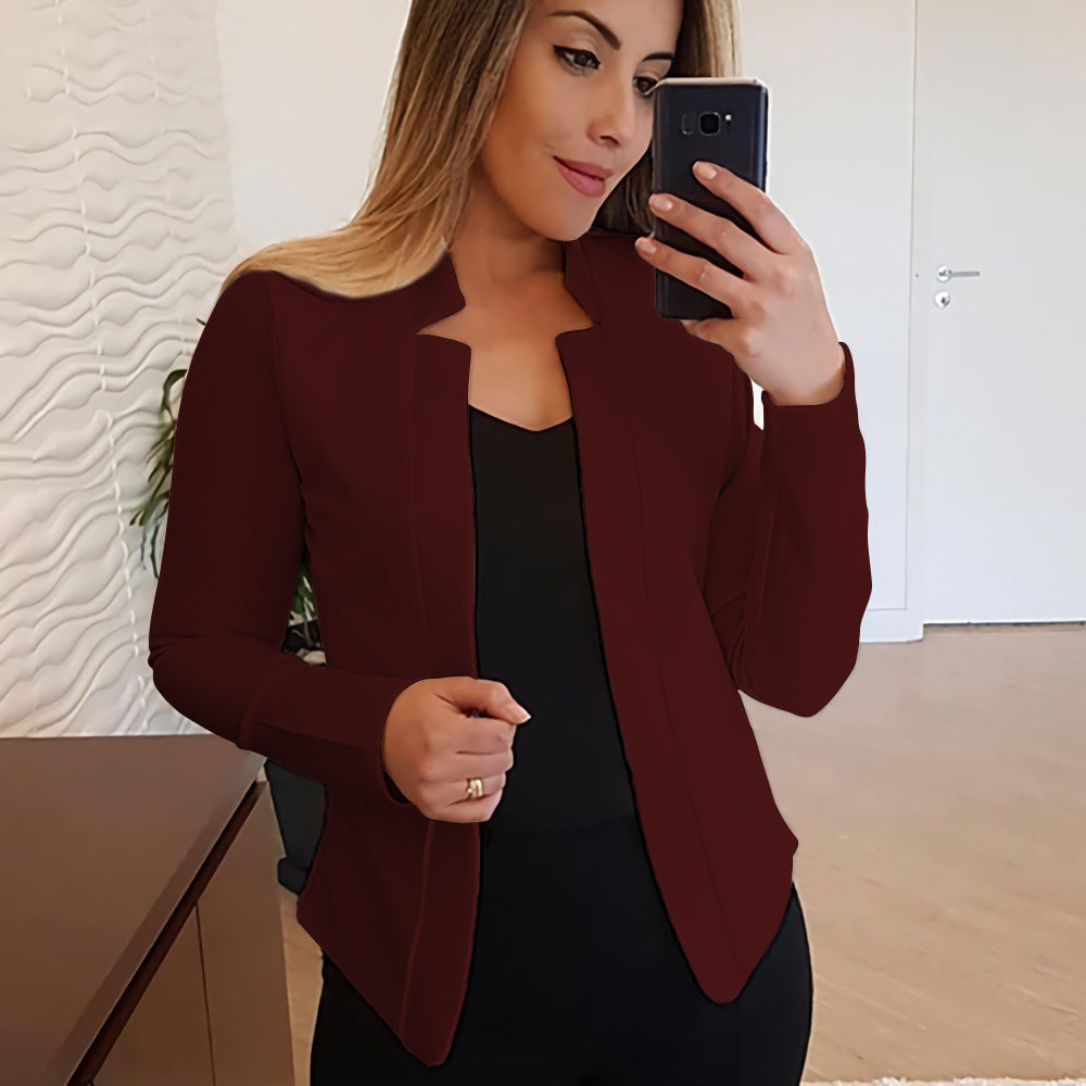 Out-Shine | Color Long Sleeve Cardigan Top for A Sleek and Stylish Look In A Petite Suit