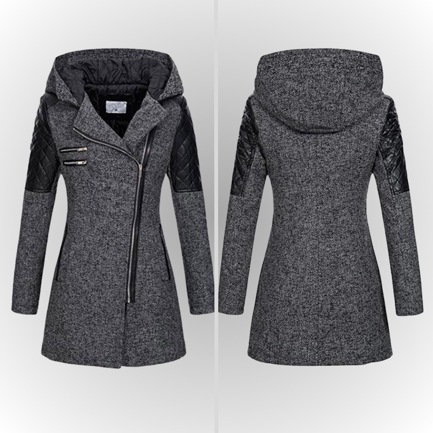 Out-Shine | Trendy Slanted Zip Jacket