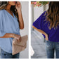 Out-Shine | Chiffon shirt with V neckline