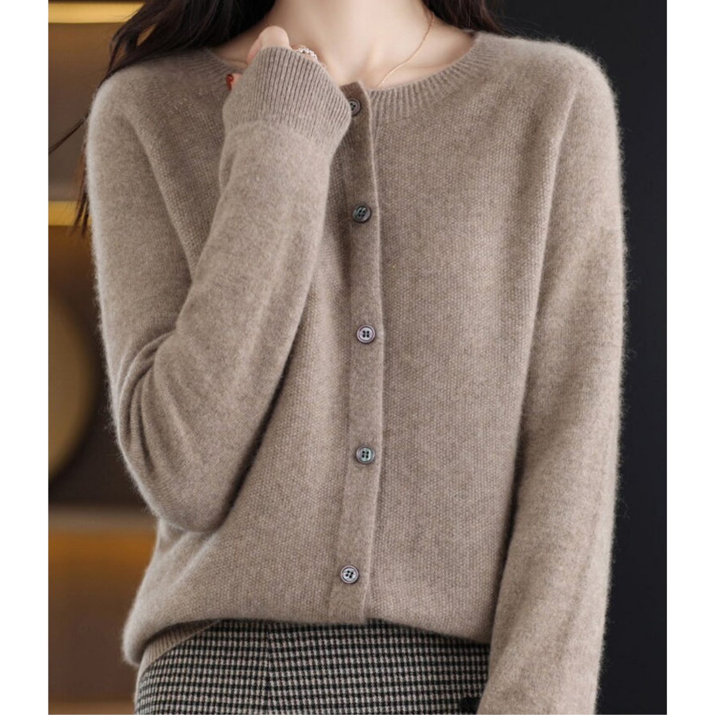 Out-Shine | Ladies Roundneck Cardigan Sweater