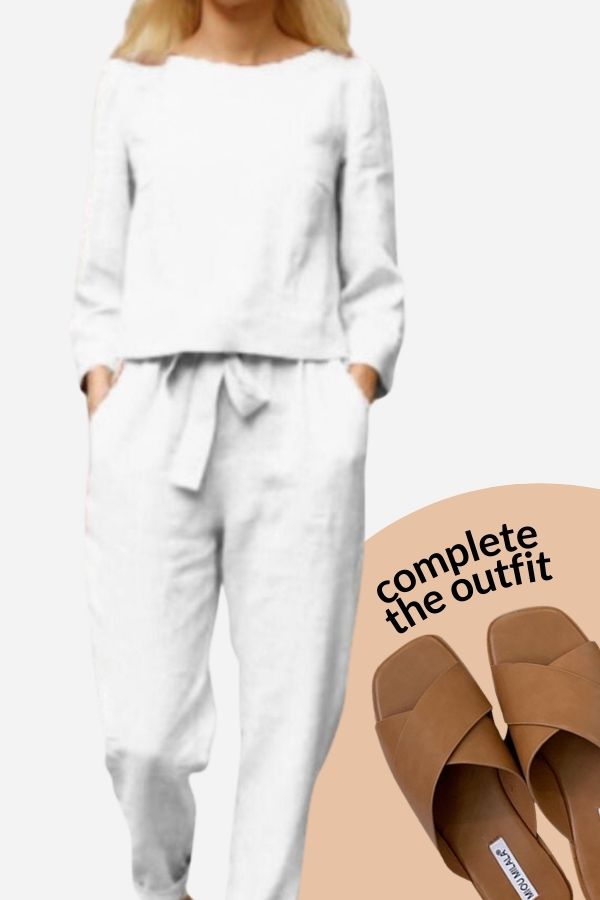 Out-Shine | Monochromatic Linen Two-Piece Set