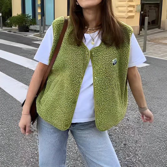 Out-Shine | Woven Open Knitted Cardigan For Women