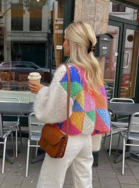 Out-Shine | Striped Open Front Knit Cardigan