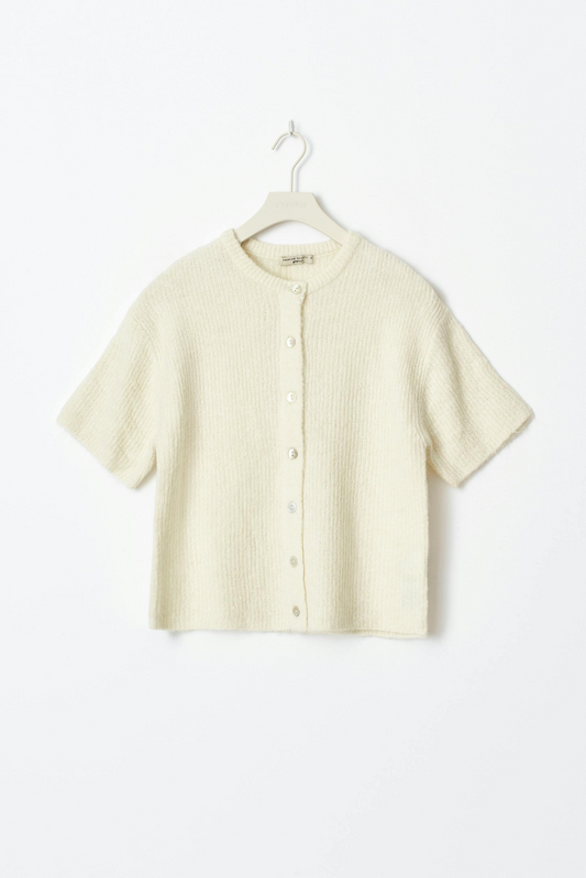 Out-Shine | Unicolor short sleeve ladies sweater