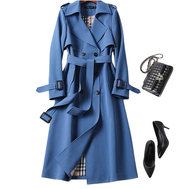 Out-Shine | Black trench coat for women