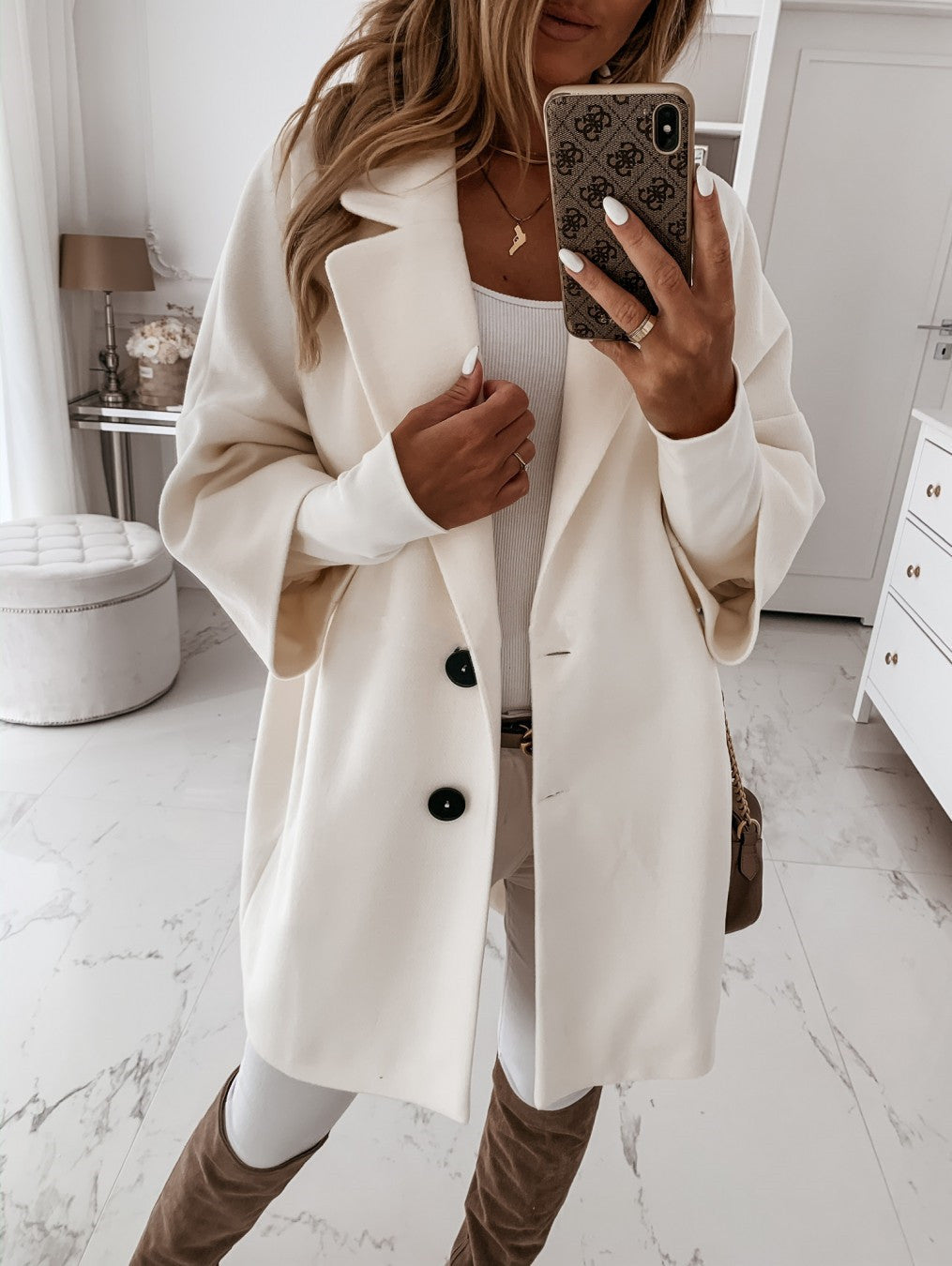 Out-Shine | Turn-Down Collar Coat