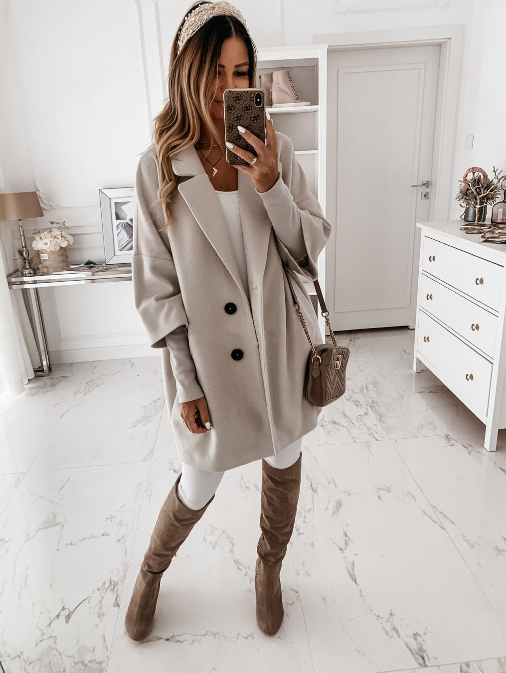 Out-Shine | Turn-Down Collar Coat