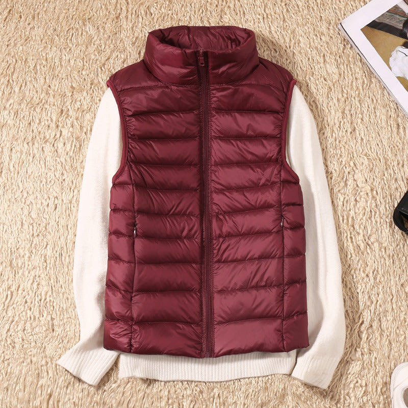 Maroon puffer vest