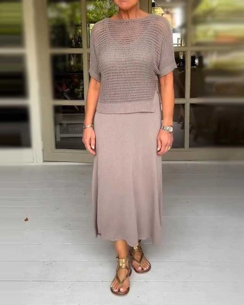 Out-Shine | Elegant Dress And Shirt Set