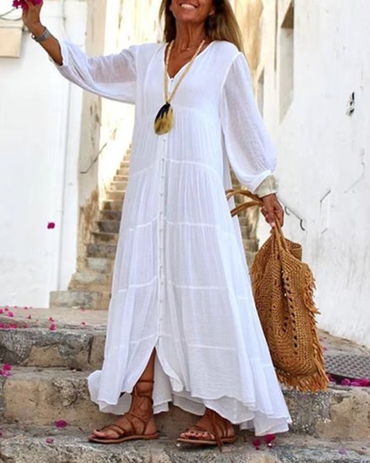 Out-Shine | Boho Linen Dress