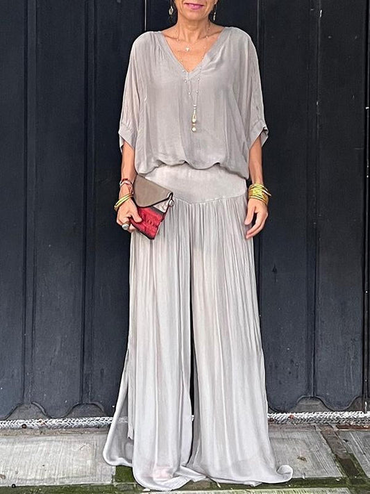 Out-Shine | Casual Chiffon Two-Piece Set for Women