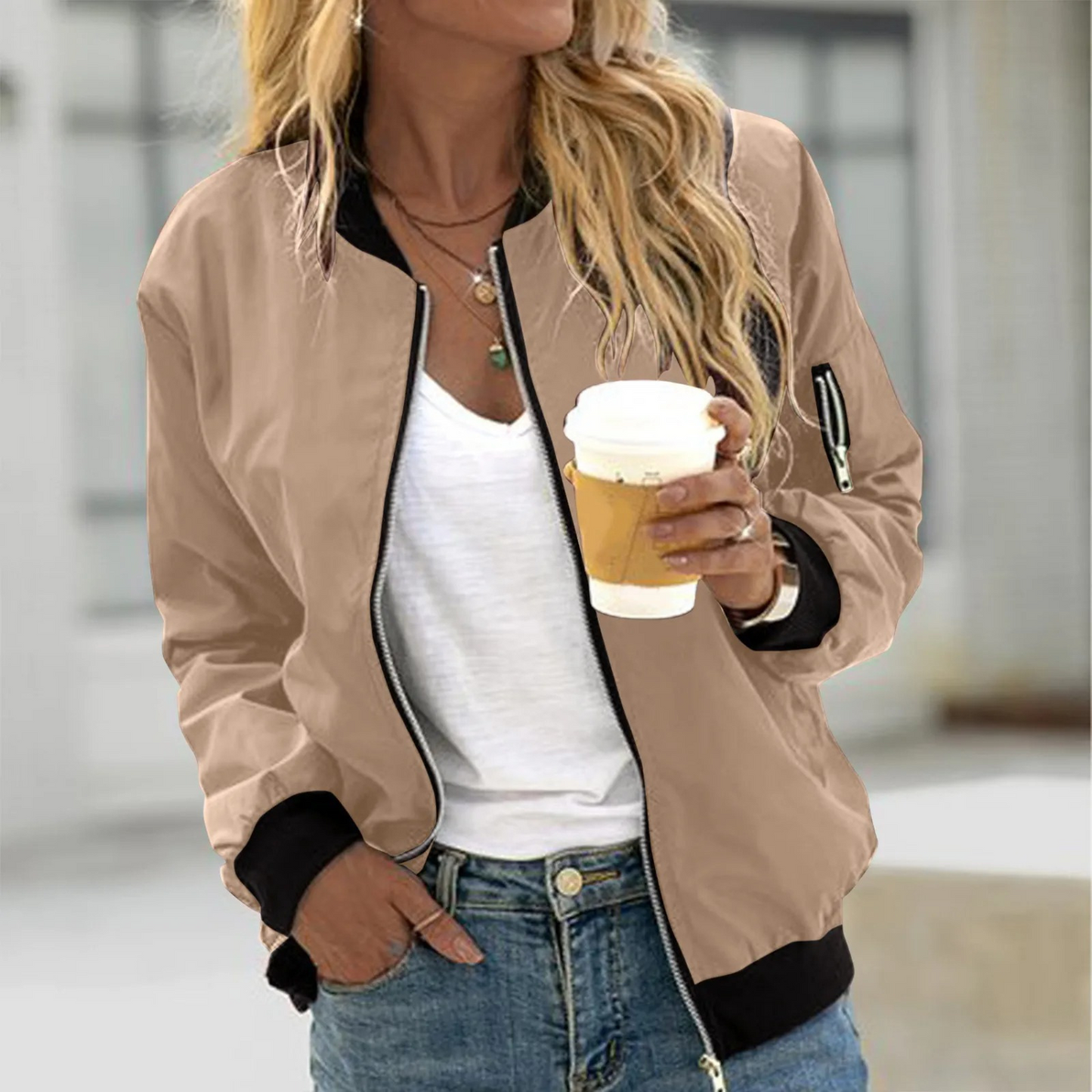 Out-Shine | Stylish Bomber Jacket for Women