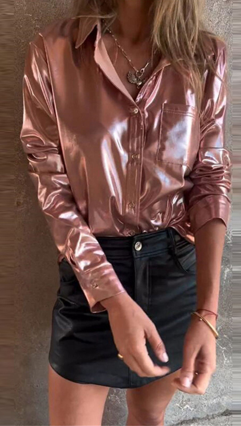 Out-Shine | Lustrous Lapel Shirt