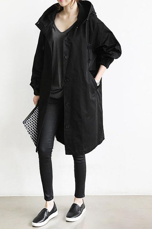Out-Shine | Waterproof Trench Coat with Hood