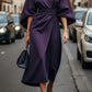 Out-Shine | Black dress with sleeves and belt