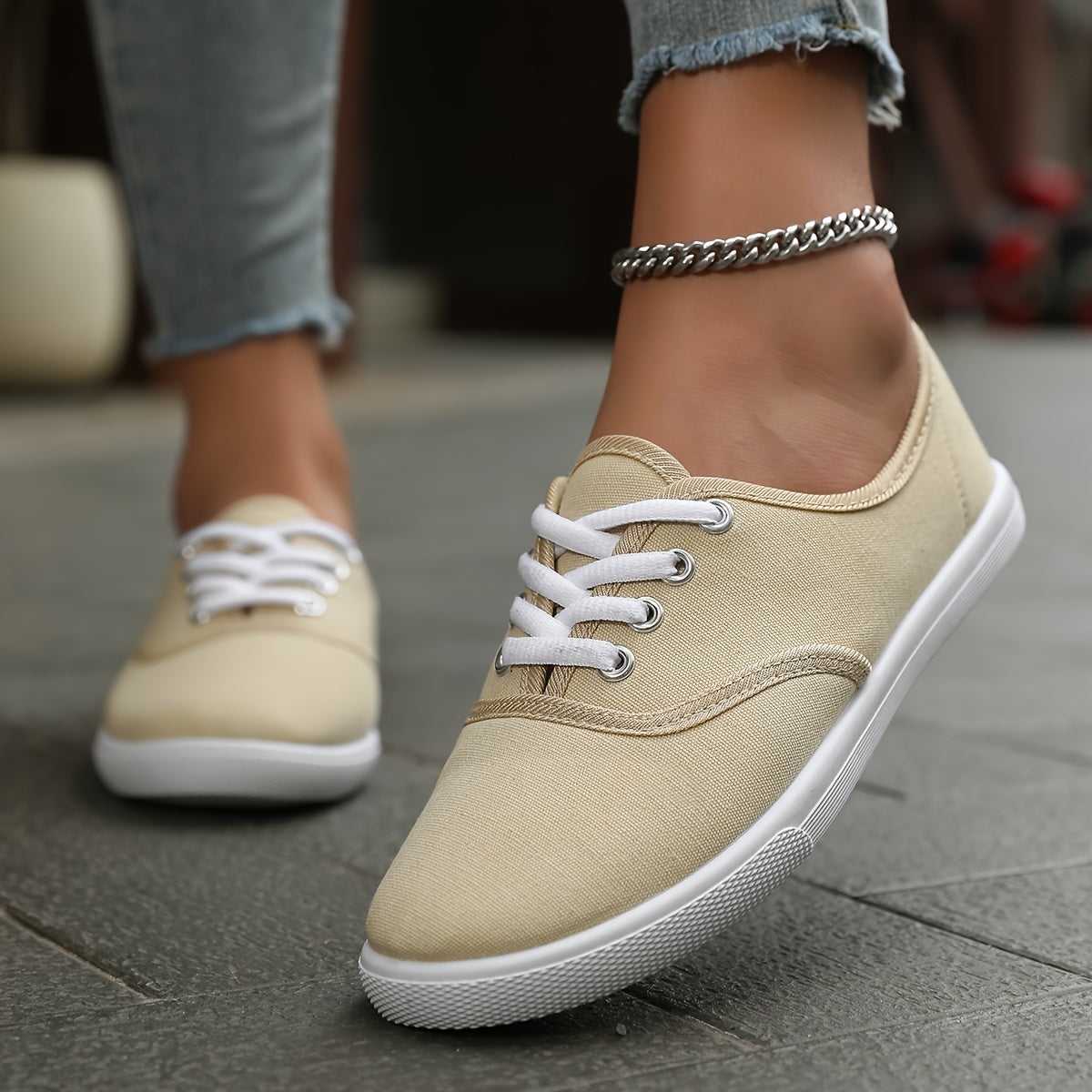 Out-Shine | Low Canvas Lace Ups