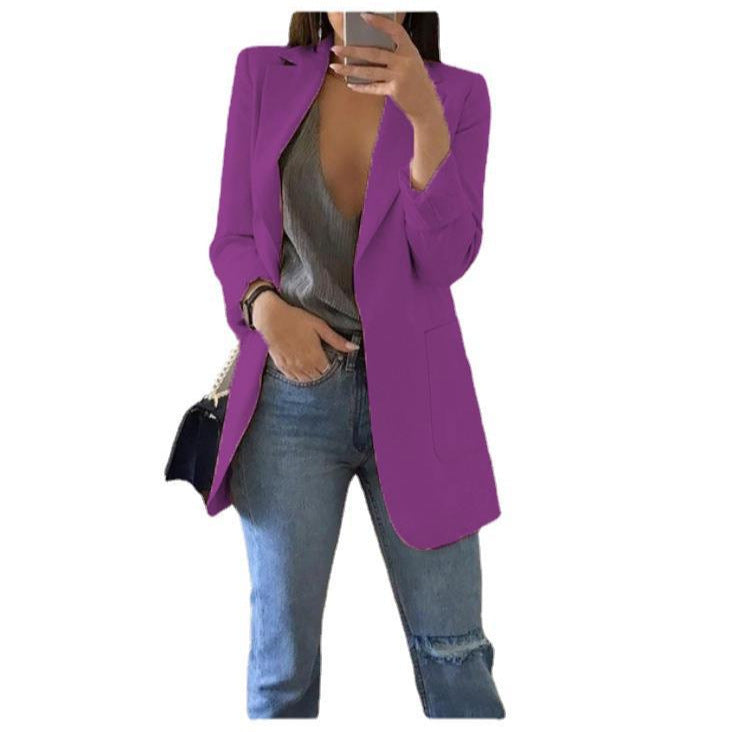 Out-Shine | Leisure Lapel Slim-Fit Cardigan Suit with Elegant Temperament