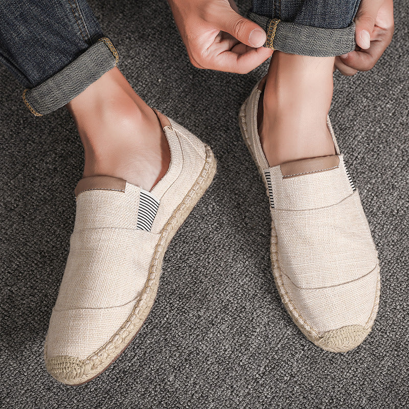 Out-Shine | Boss Stylish Handmade Canvas Straw Shoes Summer Chic