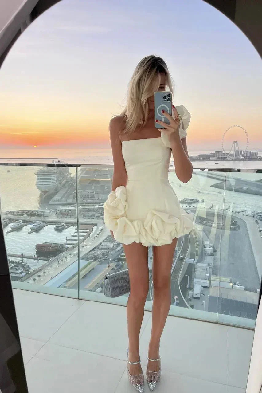 Out-Shine | Elegant Flower Mini Dress