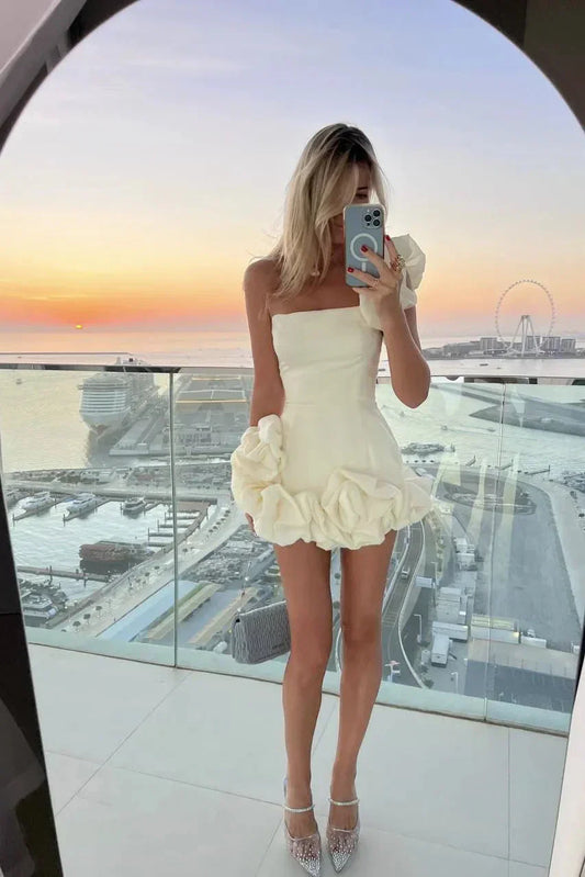 Out-Shine | Elegant Flower Mini Dress