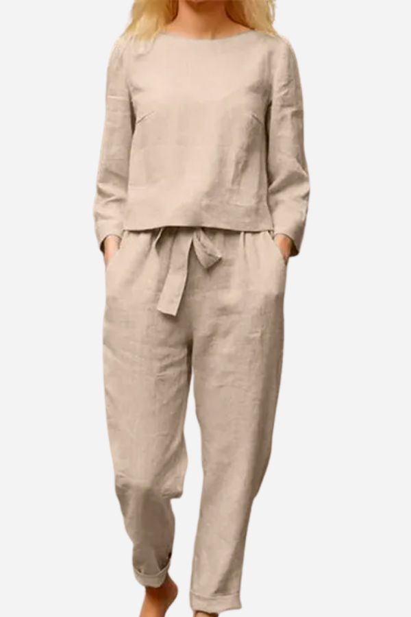 Out-Shine | Monochromatic Linen Two-Piece Set