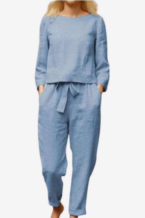 Out-Shine | Monochromatic Linen Two-Piece Set