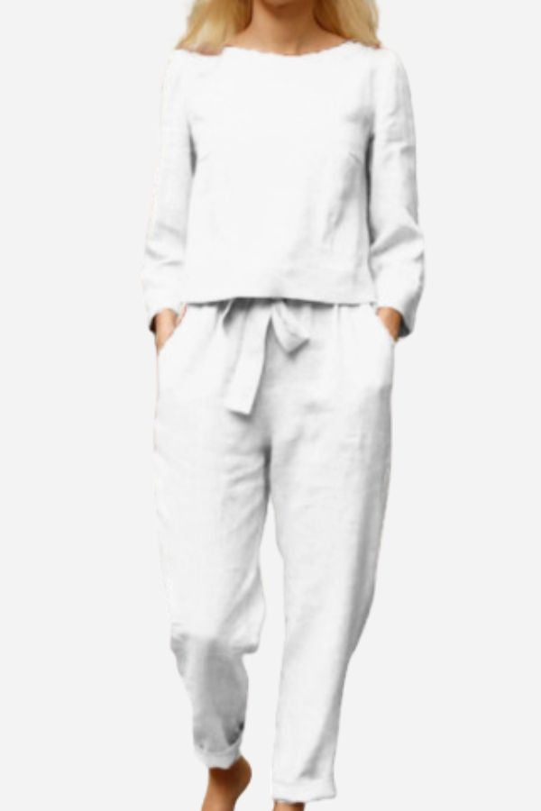 Out-Shine | Monochromatic Linen Two-Piece Set