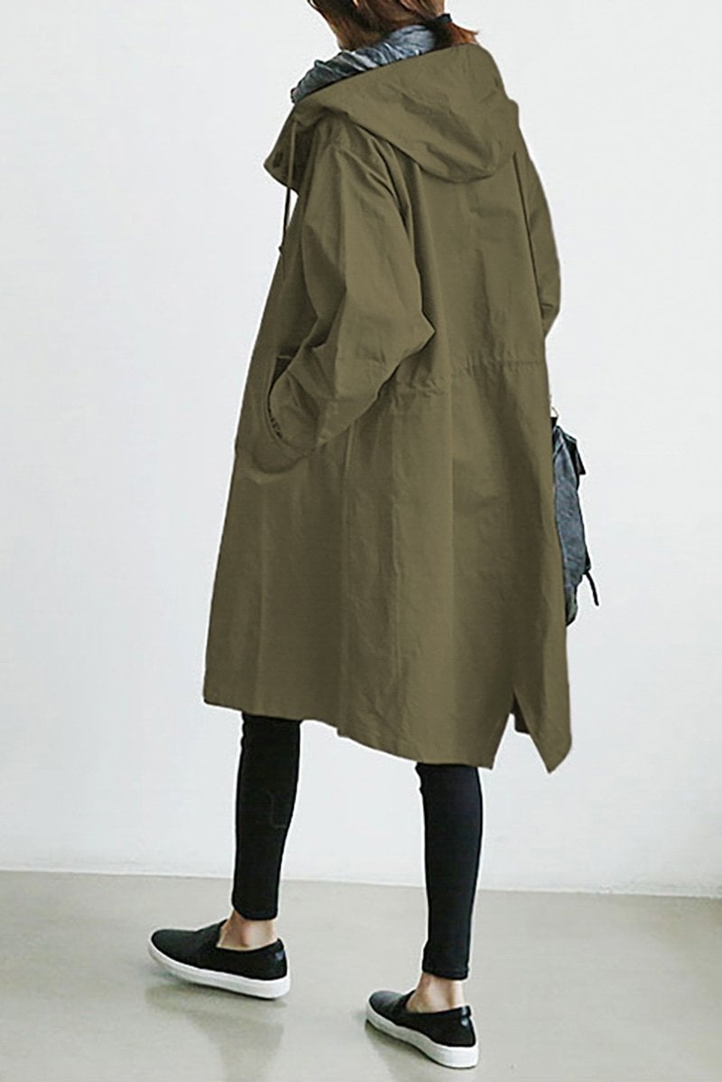 Out-Shine | Waterproof Trench Coat With Hood For Women
