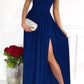 Out-Shine | Black Evening Dress With One Shoulder Wear Of Novella