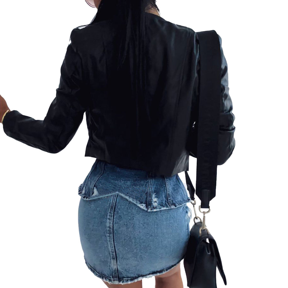 Out-Shine | Women's leather jacket with style and comfort